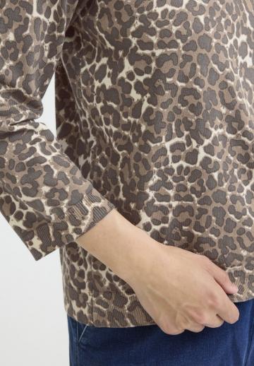 Пуловер с рукавом три четверти