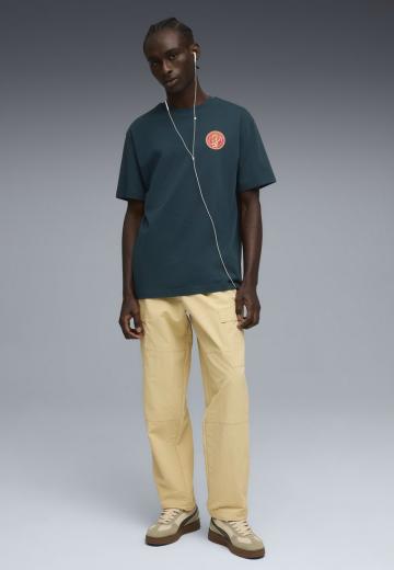 Брюки с накладными карманами