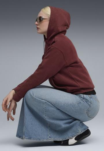 Пуловер с капюшоном