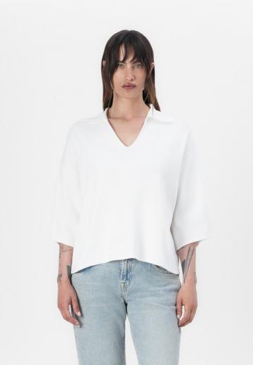 Пуловер с рукавом три четверти