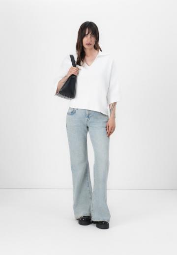 Пуловер с рукавом три четверти