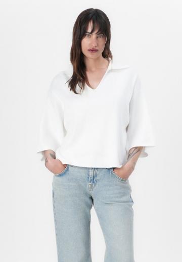 Пуловер с рукавом три четверти