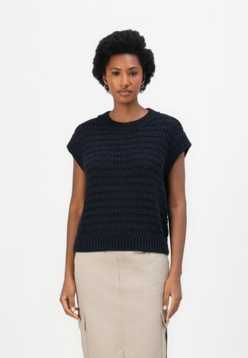 Пуловер с коротким рукавом