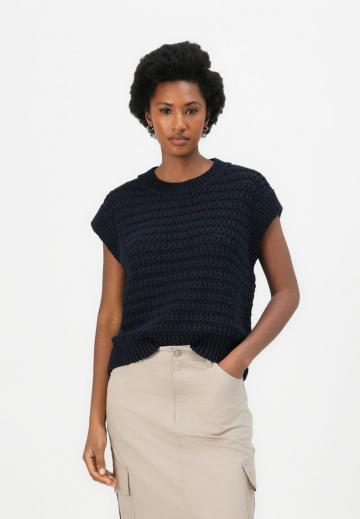 Пуловер с коротким рукавом