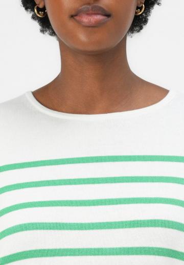 Пуловер в полоску