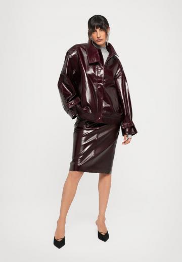 Кожаная юбка