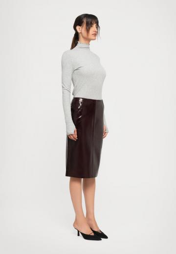 Кожаная юбка