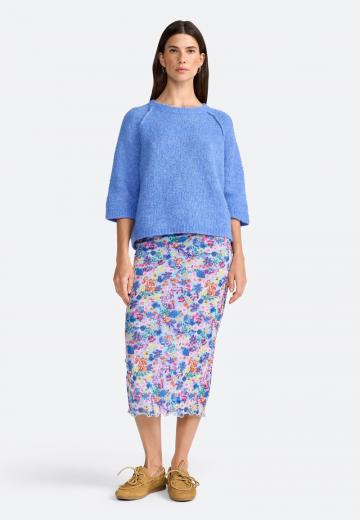 Пуловер с рукавом три четверти