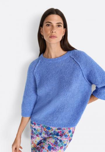 Пуловер с рукавом три четверти