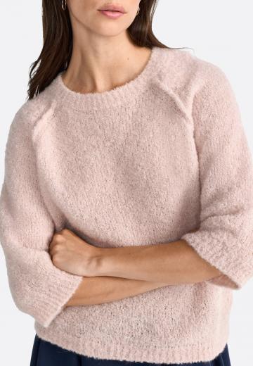 Пуловер с рукавом три четверти