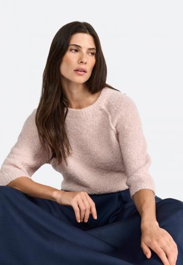 Пуловер с рукавом три четверти