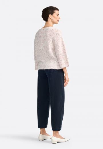 Пуловер с рукавом три четверти