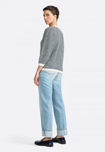 Пуловер с рукавом три четверти