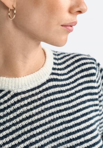 Пуловер с рукавом три четверти