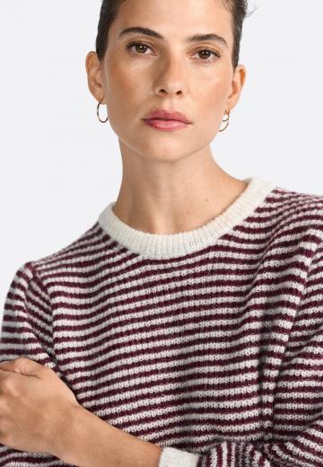 Пуловер с рукавом три четверти