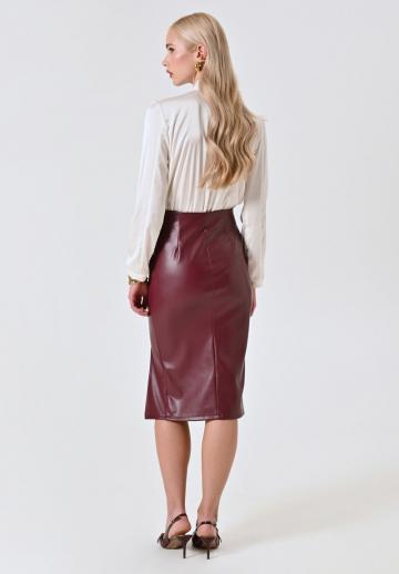 Кожаная юбка