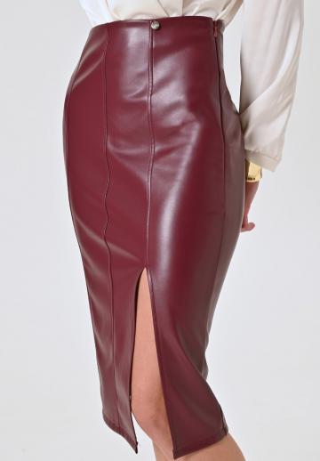Кожаная юбка