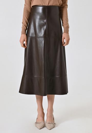 Кожаная юбка