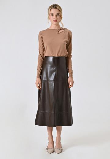 Кожаная юбка