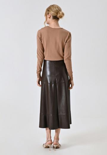 Кожаная юбка
