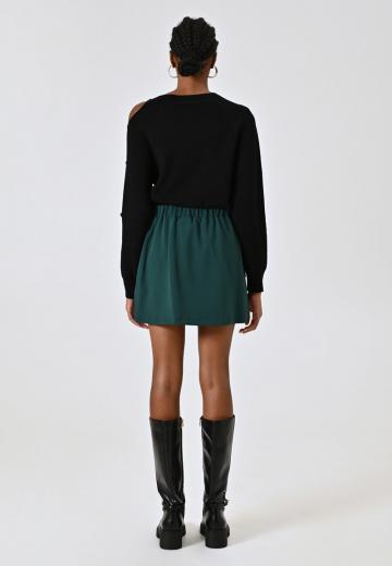 Юбка с накладными карманами