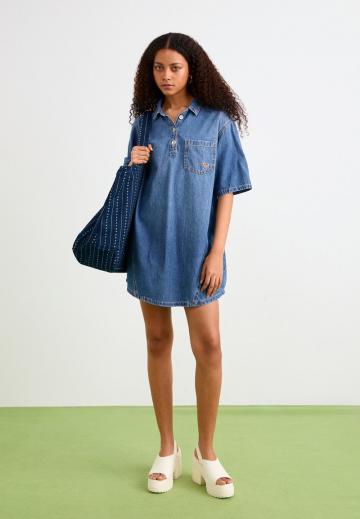 Джинсовое платье