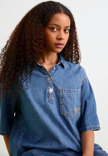 Джинсовое платье