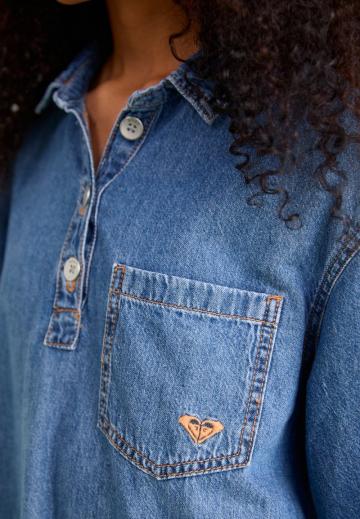 Джинсовое платье