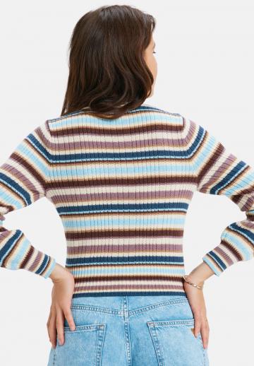 Пуловер в полоску