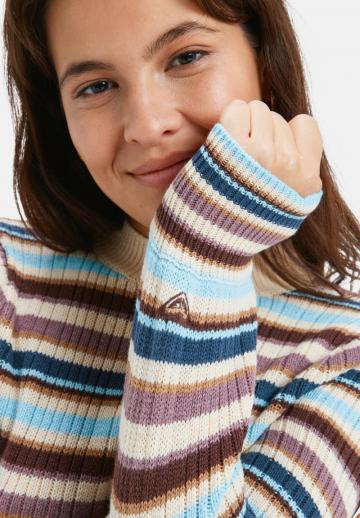 Пуловер в полоску