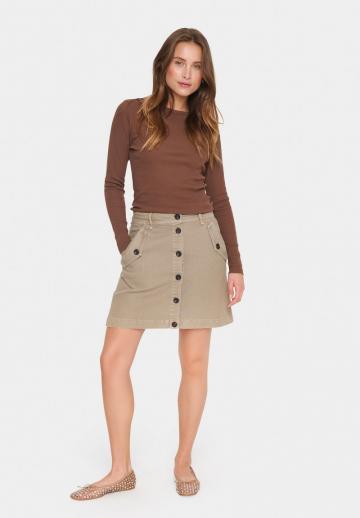 Юбка с накладными карманами