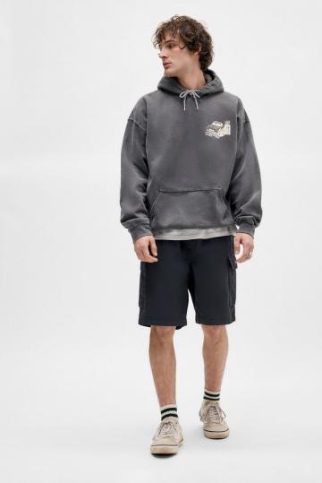 Пуловер с капюшоном