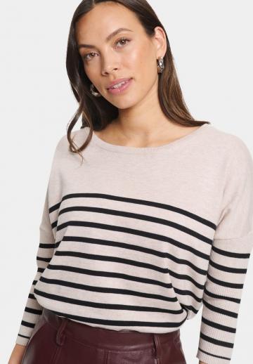 Пуловер с рукавом три четверти