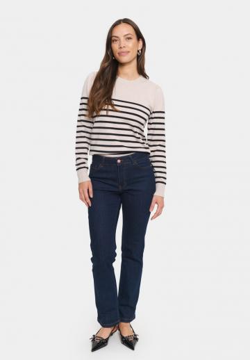 Пуловер в полоску