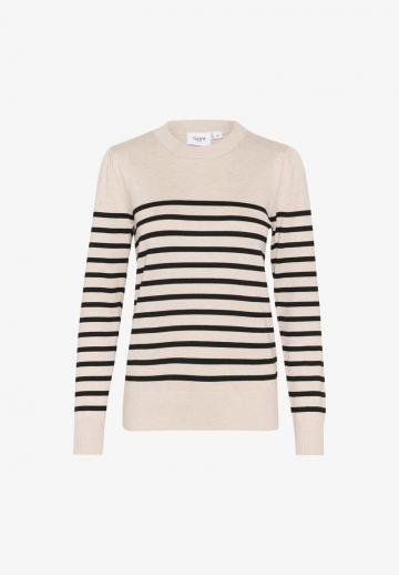 Пуловер в полоску