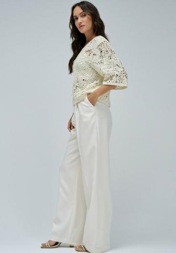 Пуловер с рукавом три четверти