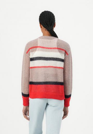 Пуловер в полоску
