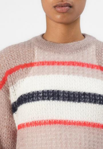 Пуловер в полоску
