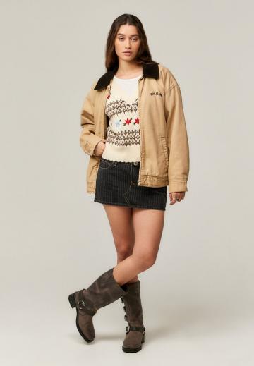 Юбка с накладными карманами