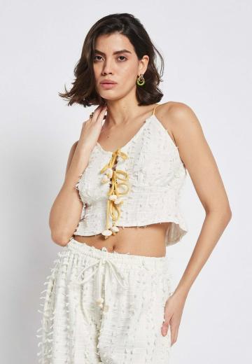 Топ на бретельках