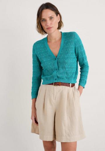 Жаккардовая вязаная кофта