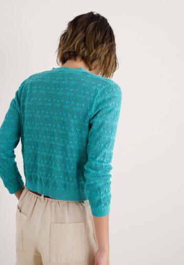 Жаккардовая вязаная кофта