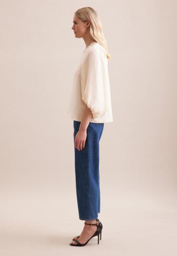 Атласная блузка