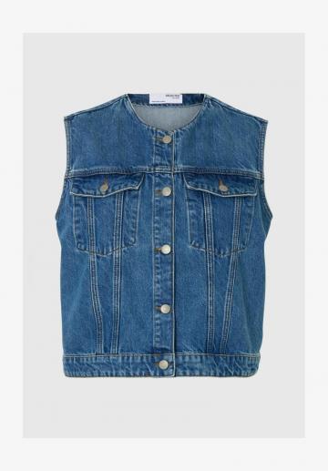 Джинсовая жилетка