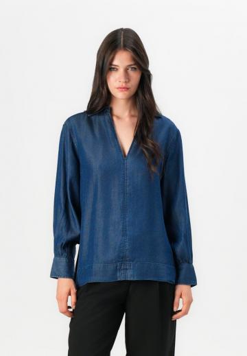 Джинсовая блузка