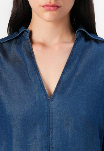 Джинсовая блузка