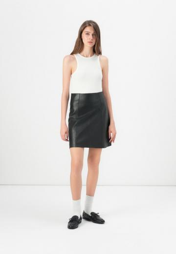 Кожаная юбка