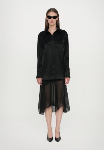 Атласная блузка