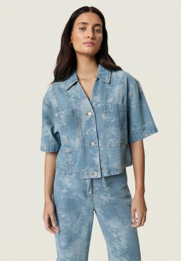 Джинсовая блузка