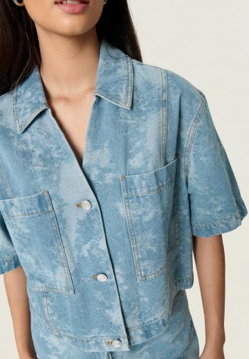 Джинсовая блузка